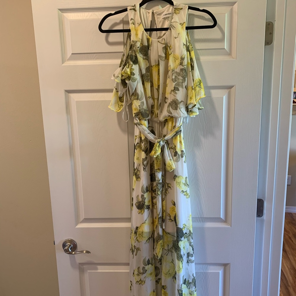 Calvin Klein Lemon Maxi Dress